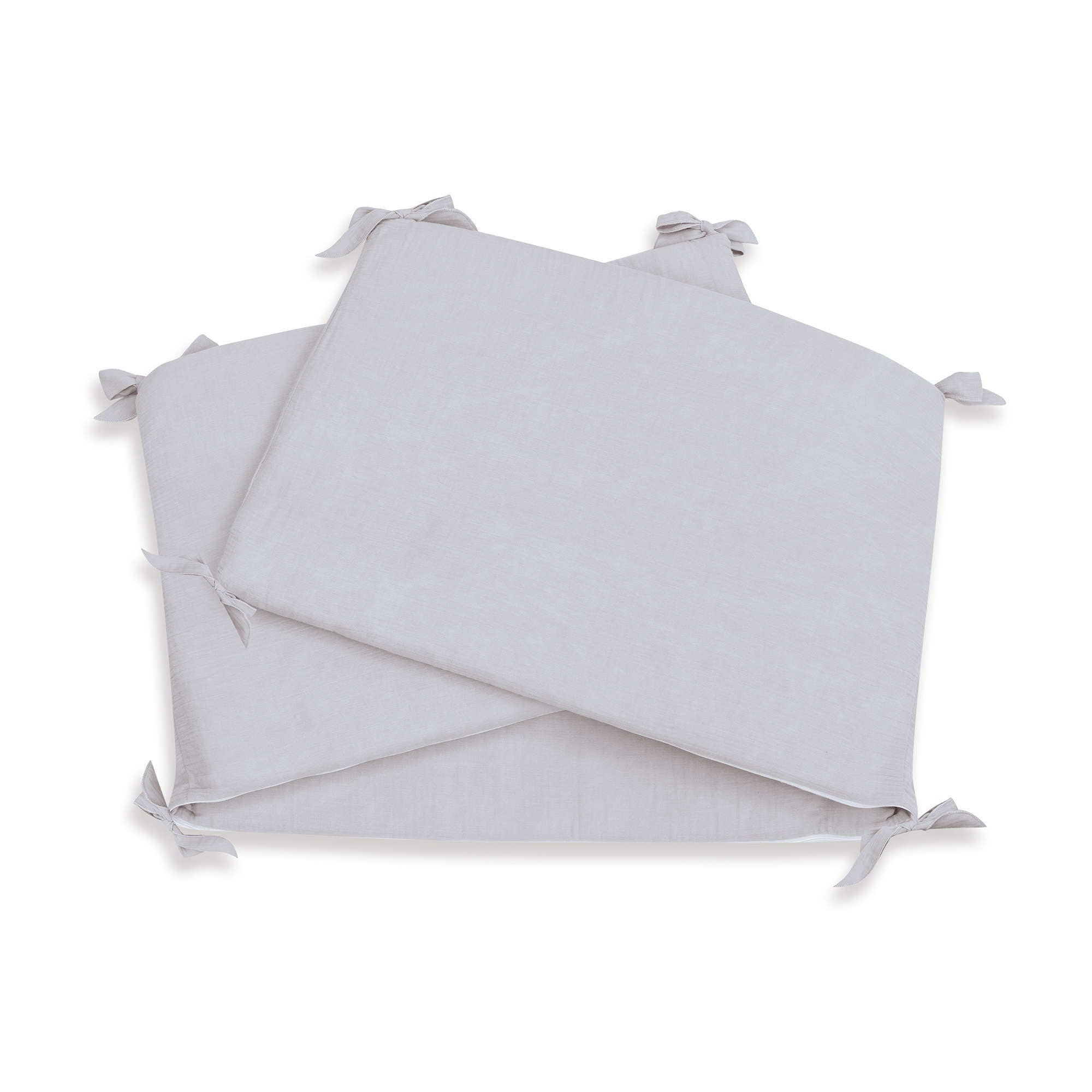 Protector para cuna 70x140 cm (reversible) gris · Delphin 627A-134