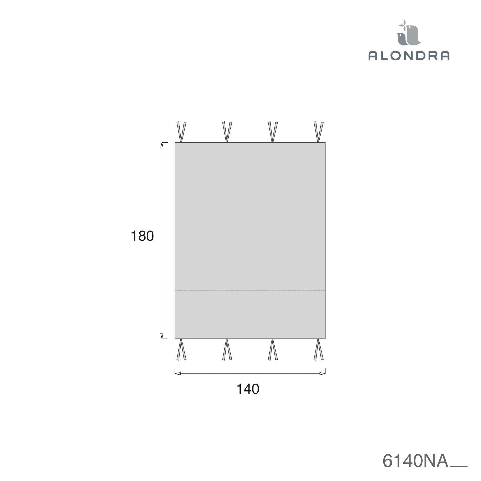 Toldo cama Montessori Homy (70x140 cm) gris · Delphin 6140NA-134