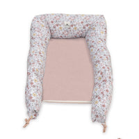 Nido colecho bebés (con cuña) flores rosa · Liberty 666C-132