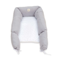 Nido colecho bebés (con cuña) gris con estrellas · Delphin 666C-134