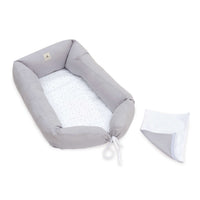 Nido colecho bebés (con cuña) gris con estrellas · Delphin 666C-134