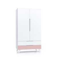 Habitación infantil bebés blanco y rosa pastel · Style Flamingo