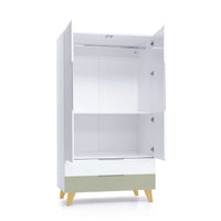 Armario infantil (2 puertas/2 cajones) con patas madera · Nomad