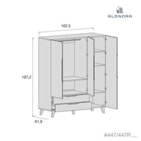 Dormitorio infantil grande en blanco y verde-oliva · Style Plus+ Erba