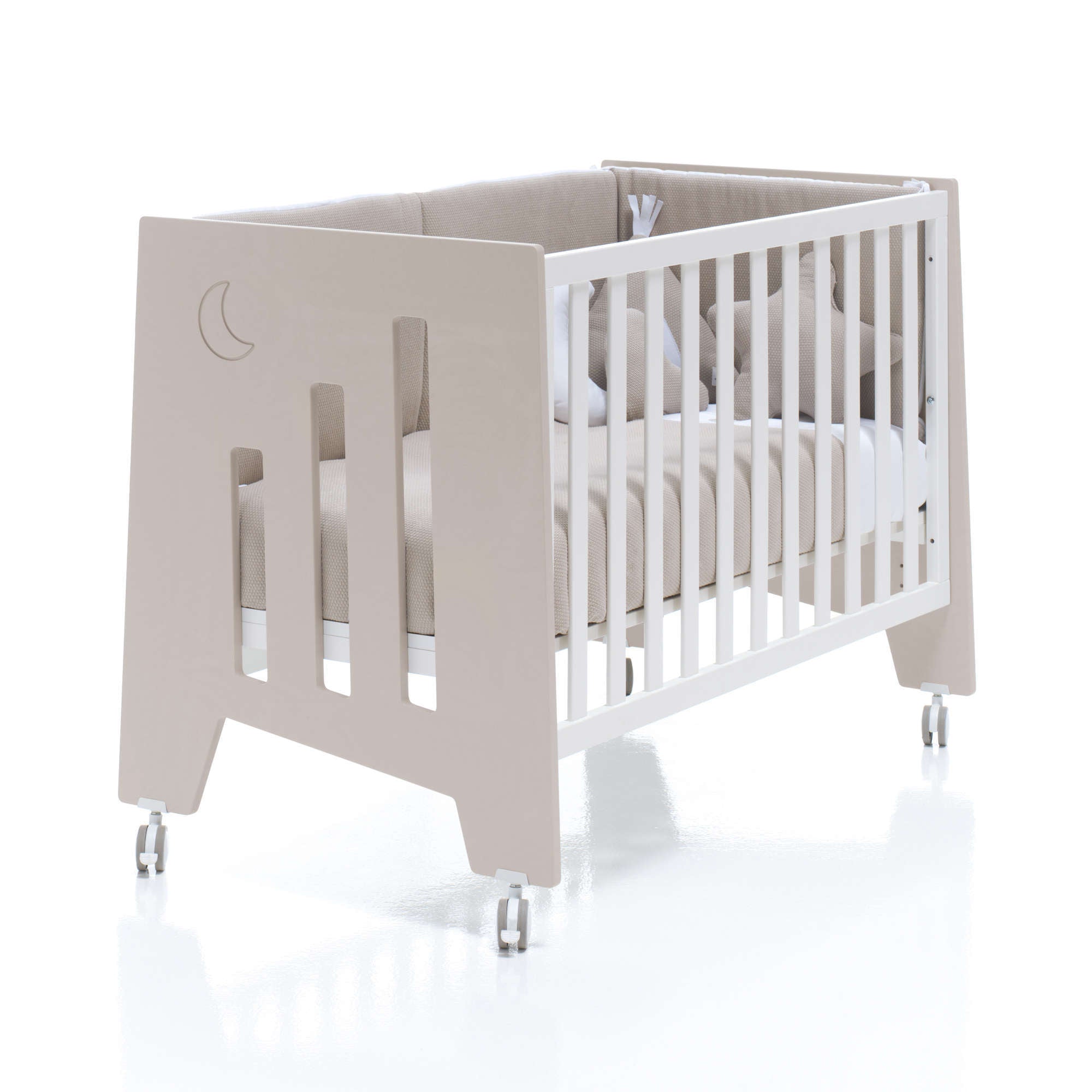 Minicuna 60x80 cm y cuna 60x120 cm (7en1) beige · Omni Tre Arena C181T-M7753