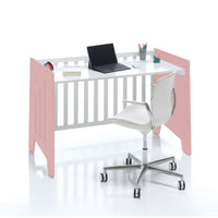 Minicuna 60x80 cm y cuna 60x120 cm (7en1) rosa · Omni Tre Quarzo C181T-M7759