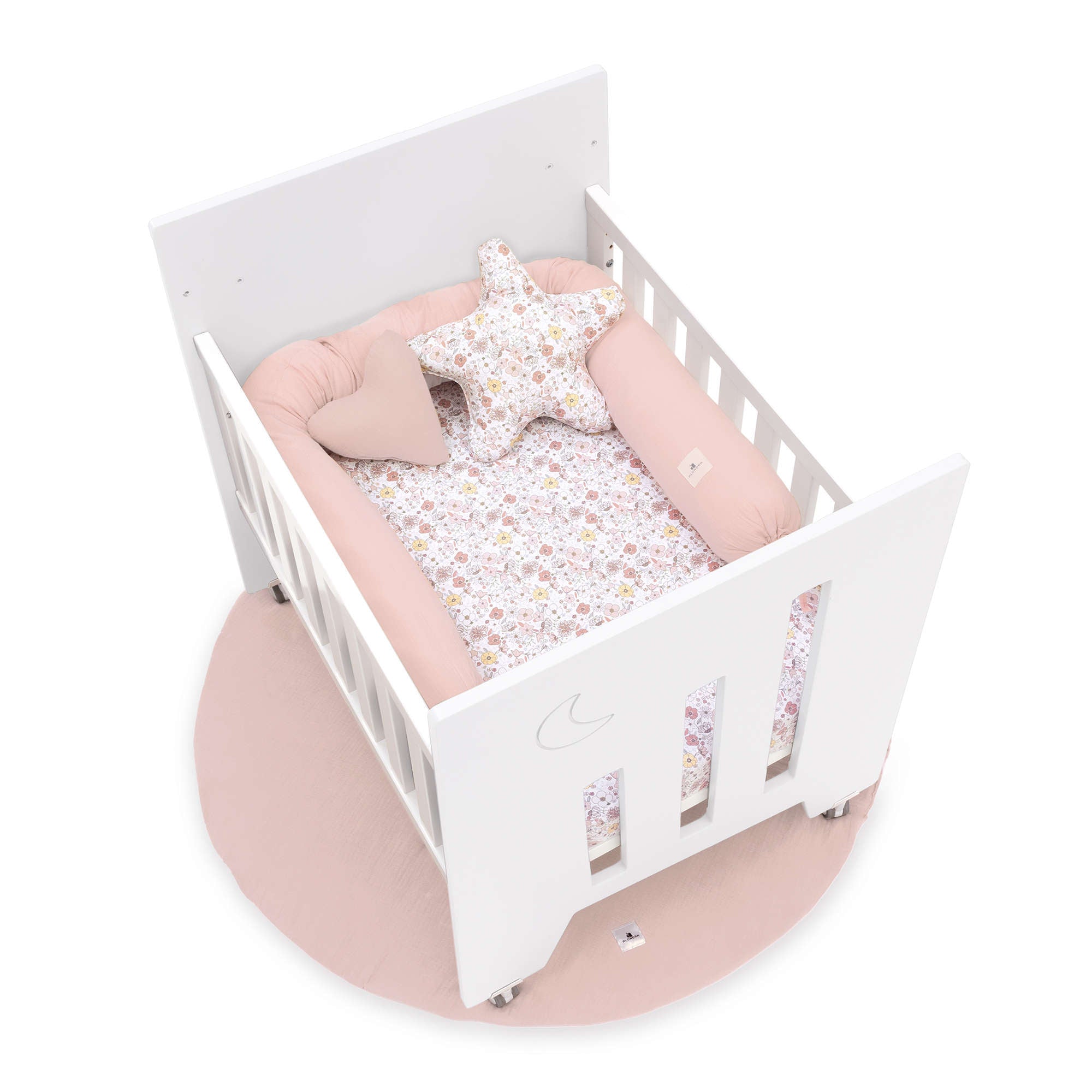 Minicuna de colecho (5en1) con ruedas 60x80 cm blanca · Omni Uno White C181A-M7700