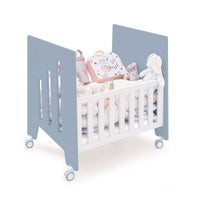 Minicuna de colecho (5en1) con ruedas 60x80 cm azul · Omni Uno Blue denim C181A-M7741
