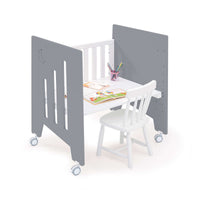 Minicuna 60x80 cm y cuna 60x120 cm (7en1) antracita · Omni Tre Antracita C181T-M7758