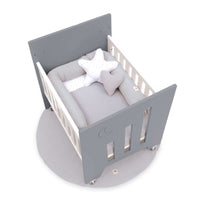 Minicuna colecho (5en1) con ruedas 60x80 cm antracita · Omni Uno Antracita C181A-M7758