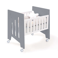 Minicuna 60x80 cm y cuna 60x120 cm (7en1) antracita · Omni Tre Antracita C181T-M7758