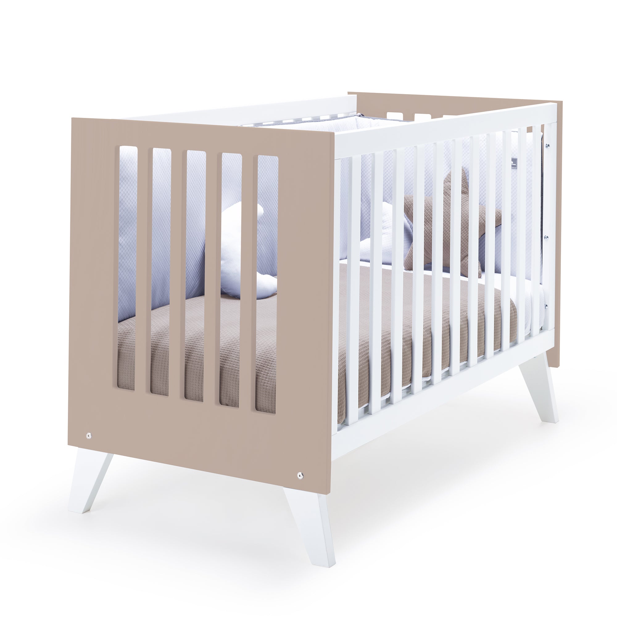 Cuna colecho 60x120 cm (4en1) blanco/beige · Nexo Due Arena C187D-M7753