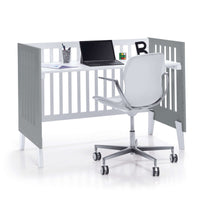 Habitación infantil bebés blanco y gris antracita · Style Antracita