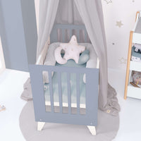 Minicuna 60x80 cm para colecho (5en1) blanca/azul · Nexo Uno Blu denim C187A-M7741