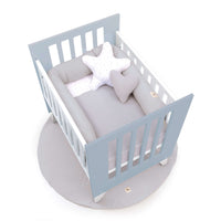 Minicuna 60x80 cm para colecho (5en1) blanca/azul · Nexo Uno Blu denim C187A-M7741