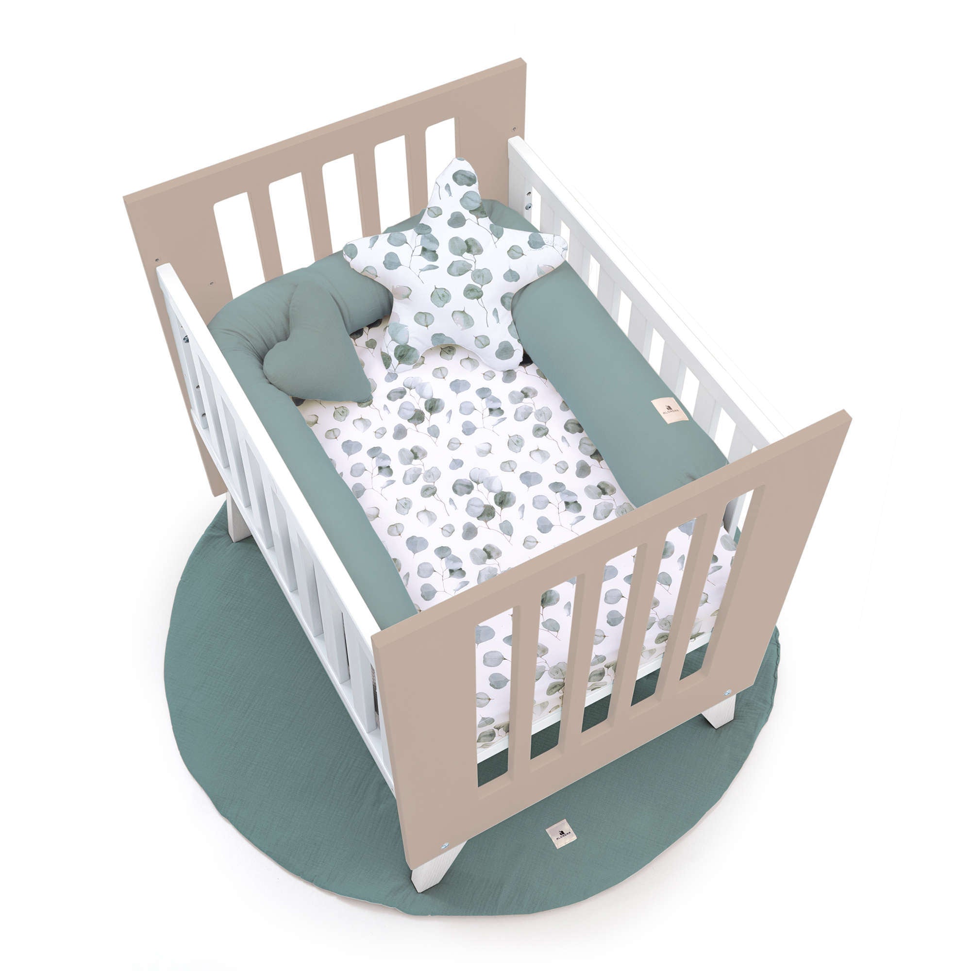 Minicuna 60x80 cm para colecho (5en1) blanca/beige · Nexo Uno Arena C187A-M7753