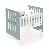 Minicuna 60x80 cm para colecho (5en1) blanca/verde eucalipto · Nexo Uno Eucalyptus C187A-M7757