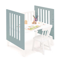 Minicuna 60x80 cm para colecho (5en1) blanca/verde eucalipto · Nexo Uno Eucalyptus C187A-M7757