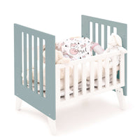 Minicuna 60x80 cm para colecho (5en1) blanca/verde eucalipto · Nexo Uno Eucalyptus C187A-M7757