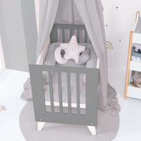 Minicuna 60x80 cm para colecho (5en1) blanca/antracita · Nexo Uno Antracita C187A-M7758