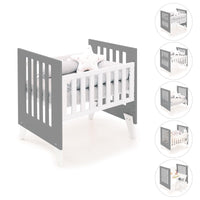 Minicuna 60x80 cm para colecho (5en1) blanca/antracita · Nexo Uno Antracita C187A-M7758