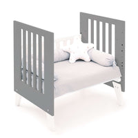 Minicuna 60x80 cm para colecho (5en1) blanca/antracita · Nexo Uno Antracita C187A-M7758