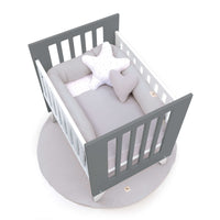 Minicuna 60x80 cm para colecho (5en1) blanca/antracita · Nexo Uno Antracita C187A-M7758