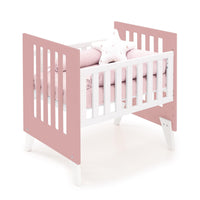 Minicuna 60x80 cm para colecho (5en1) blanca/rosa · Nexo Uno Quarzo C187A-M7759