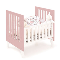 Minicuna 60x80 cm para colecho (5en1) blanca/rosa · Nexo Uno Quarzo C187A-M7759