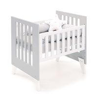 Minicuna 60x80 cm para colecho (5en1) blanca/gris · Nexo Uno Grey C187A-M7778