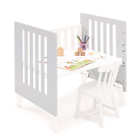 Minicuna 60x80 cm para colecho (5en1) blanca/gris · Nexo Uno Grey C187A-M7778