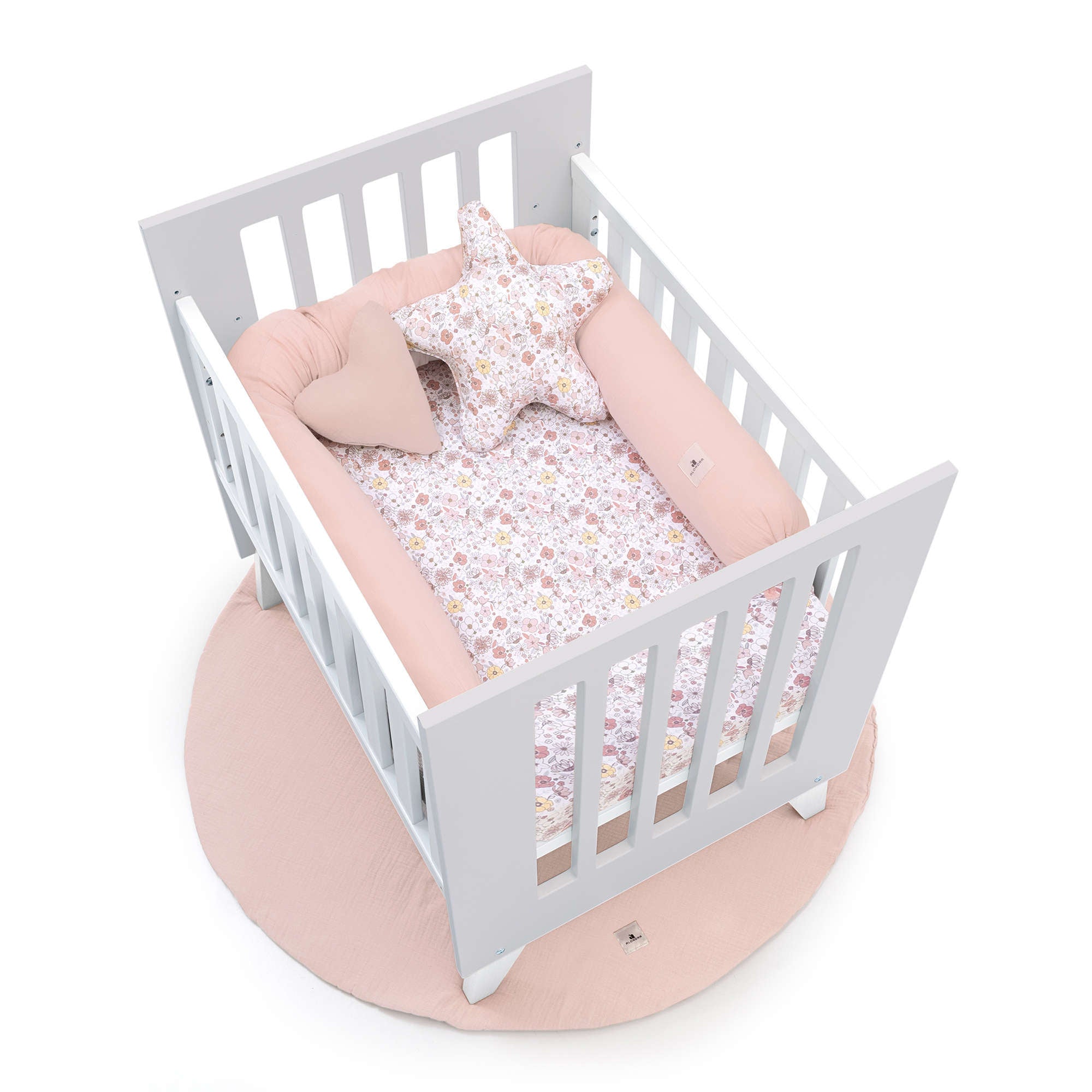 Minicuna 60x80 cm para colecho (5en1) blanca/gris · Nexo Uno Grey C187A-M7778