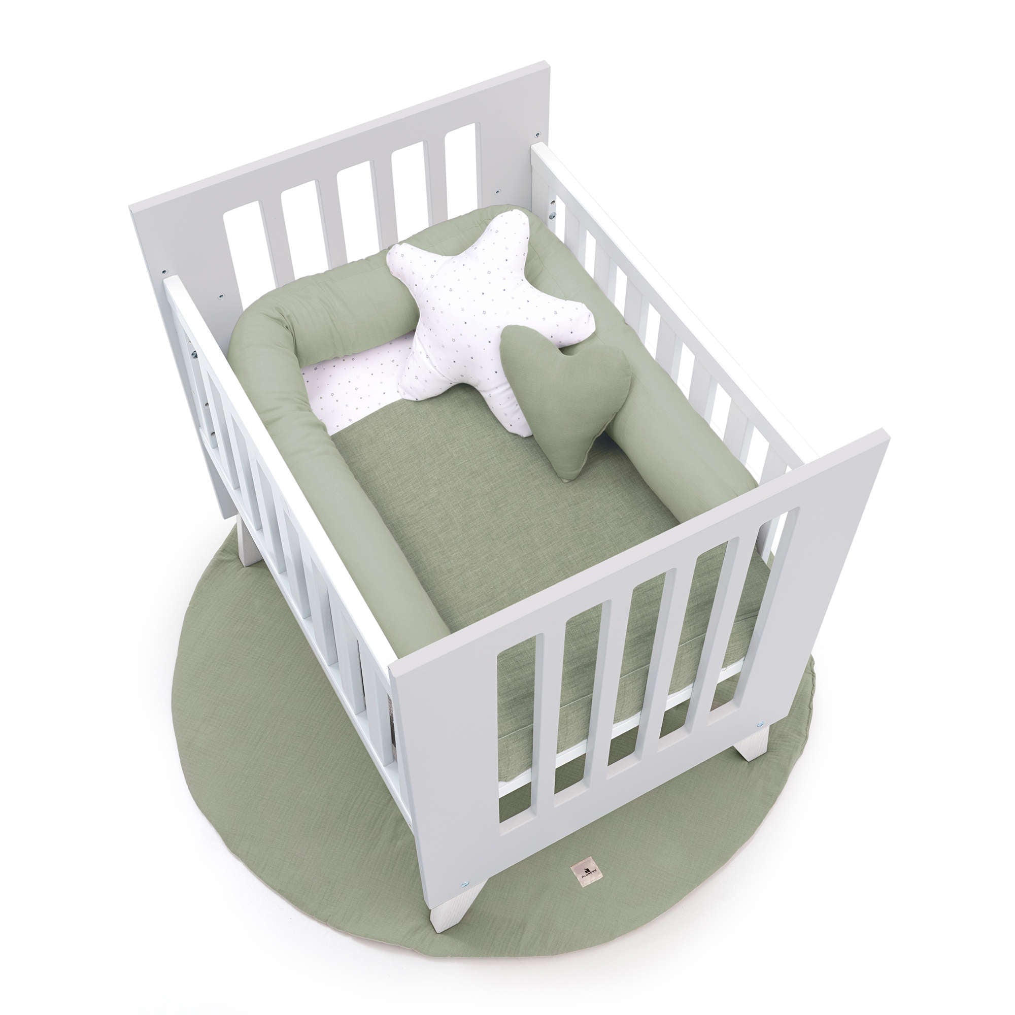 Minicuna 60x80 cm para colecho (5en1) blanca/gris · Nexo Uno Grey C187A-M7778