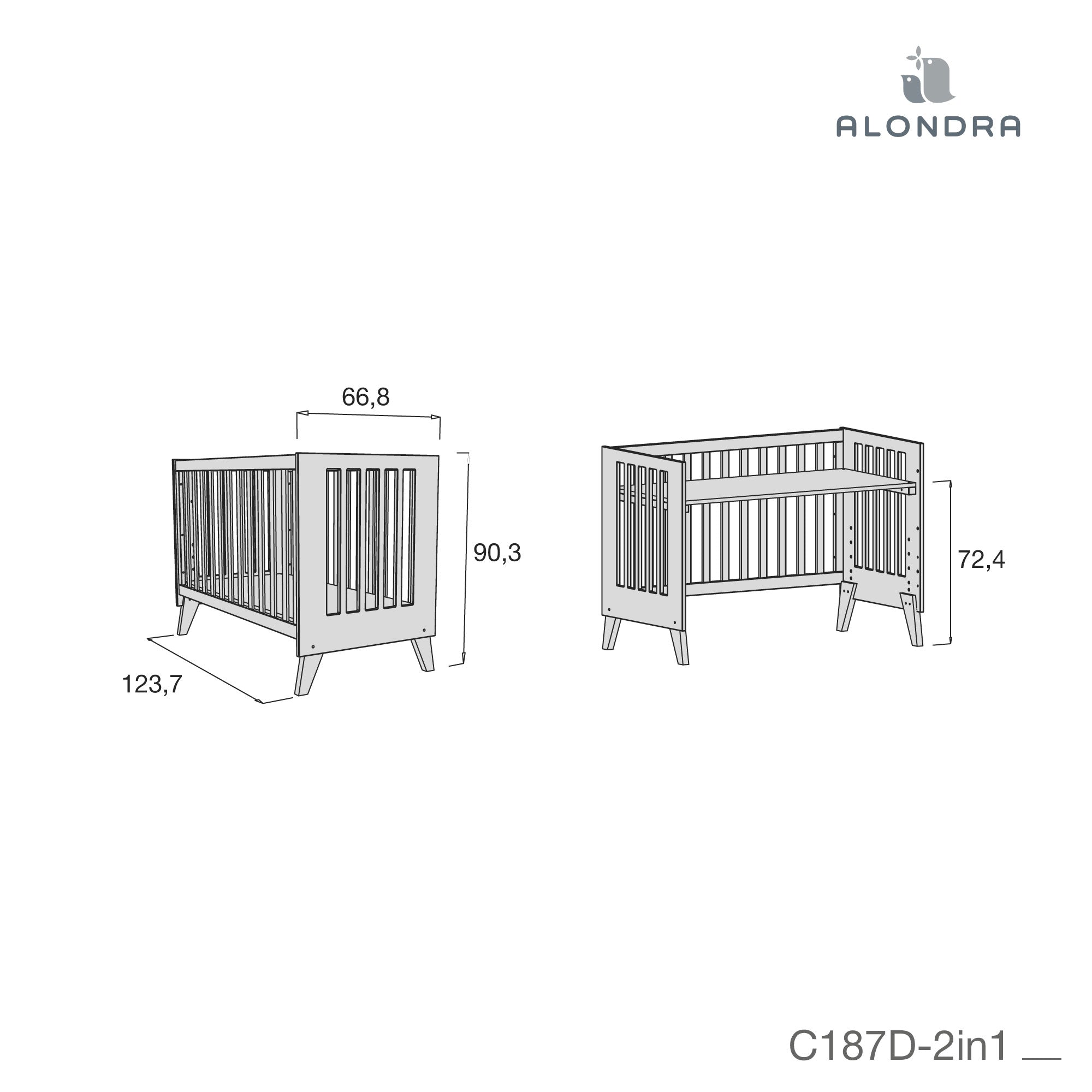 Dormitorio infantil grande en blanco y azul para niños · Style Plus+ Blu denim