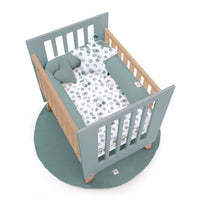 Minicuna colecho 60x80 cm (5en1) madera/verde · Nexor Uno Eucalyptus C187RA-M5795