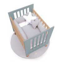 Minicuna colecho 60x80 cm (5en1) madera/verde · Nexor Uno Eucalyptus C187RA-M5795