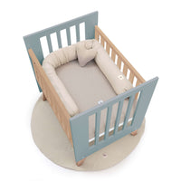 Minicuna colecho 60x80 cm (5en1) madera/verde · Nexor Uno Eucalyptus C187RA-M5795