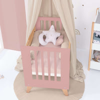 Minicuna convertible en cuna (7en1) madera/rosado · Nexor Tre Quarzo C187RT-M5995