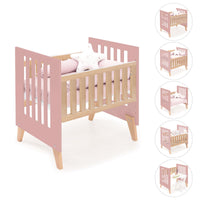 Minicuna colecho 60x80 cm (5en1) madera/rosado · Nexor Uno Quarzo C187RA-M5995