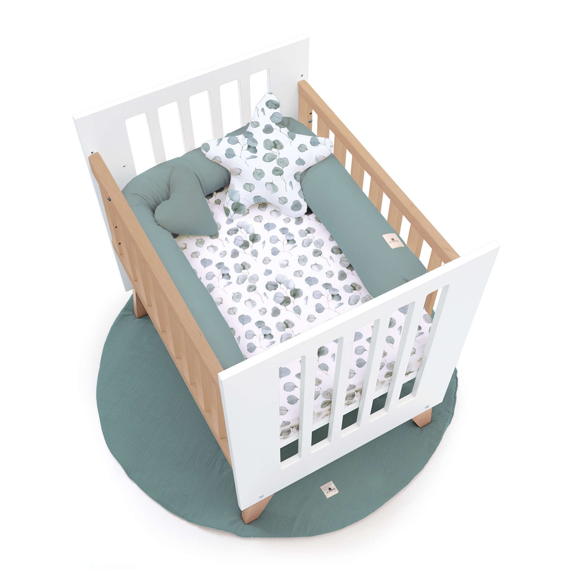 Minicuna colecho 60x80 cm (5en1) madera/blanca · Nexor Uno White C187RA-M7795