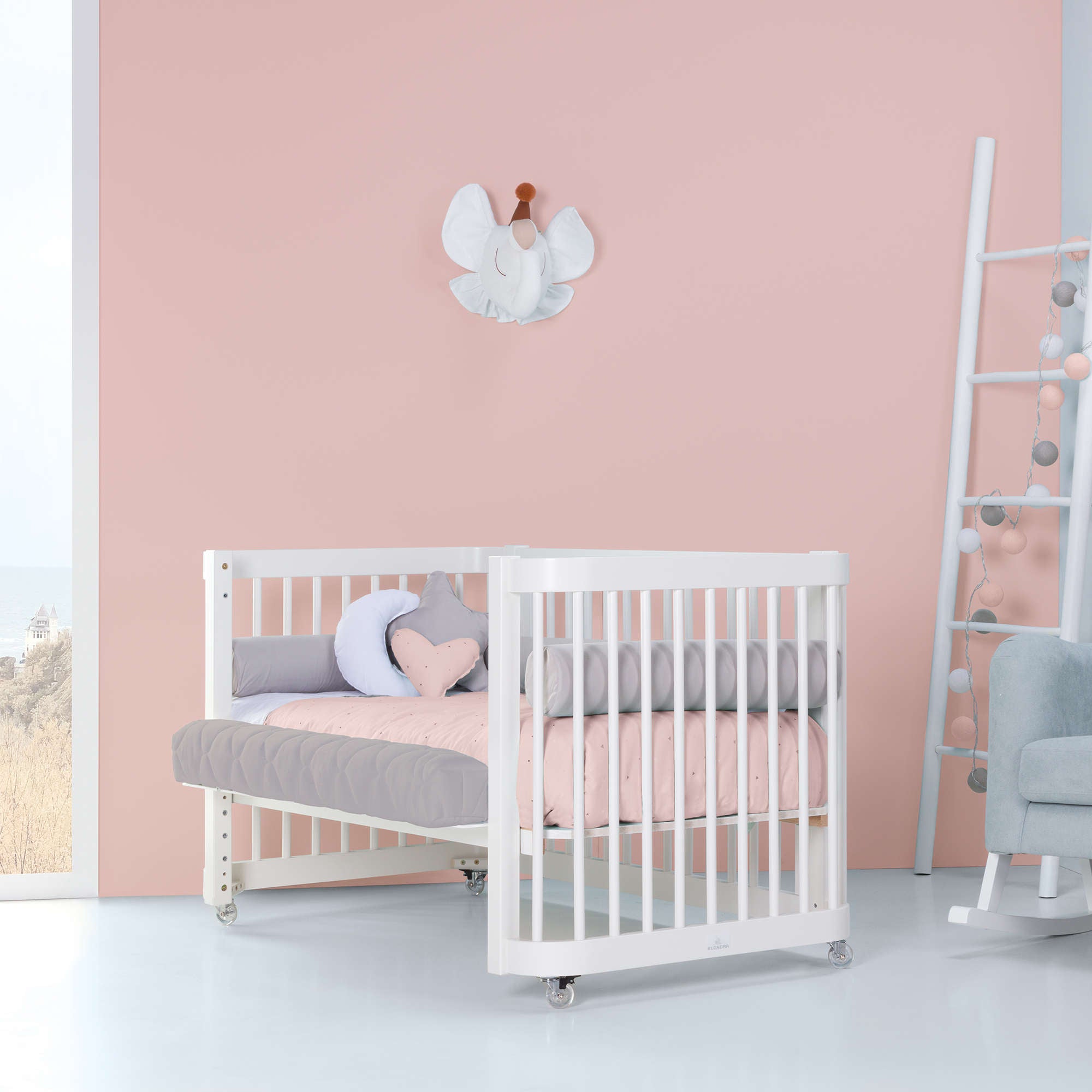 Cuna-Cama para bebé 70x140 cm (3en1) blanca · Crea Due Bianco C300-M1100