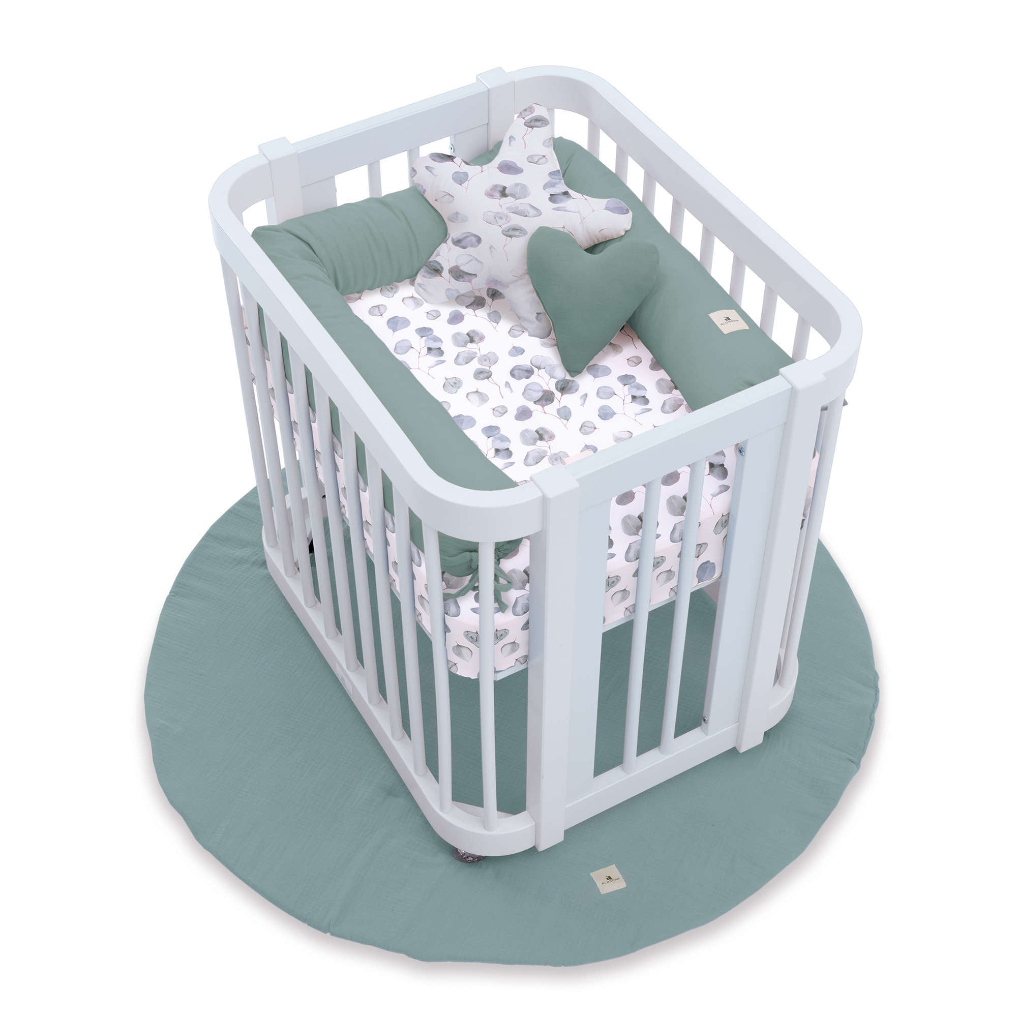 Minicuna colecho ovalada 55x70 cm blanca · Crea Uno Bianco C304-M1100