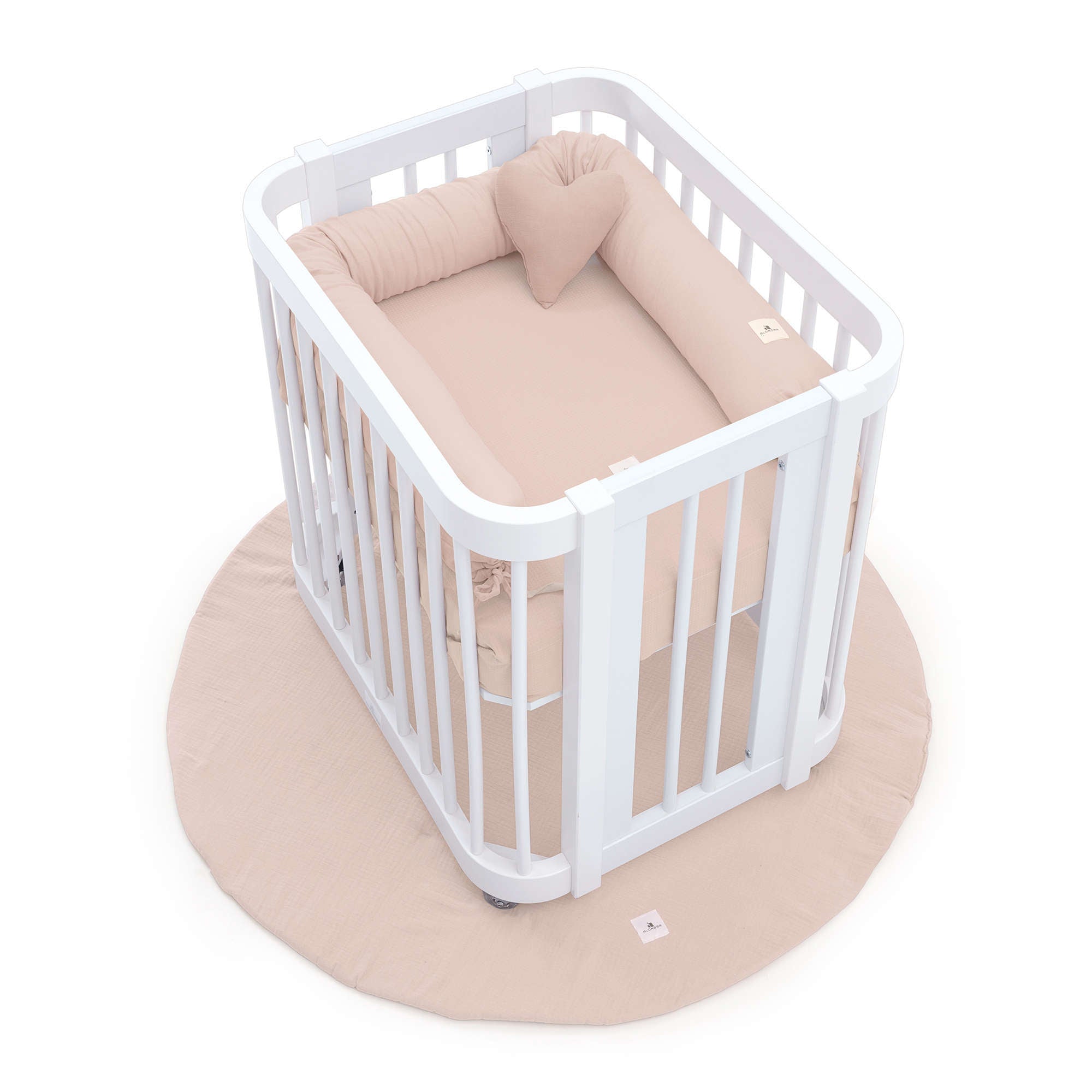 Minicuna colecho ovalada 55x70 cm blanca · Crea Uno Bianco C304-M1100