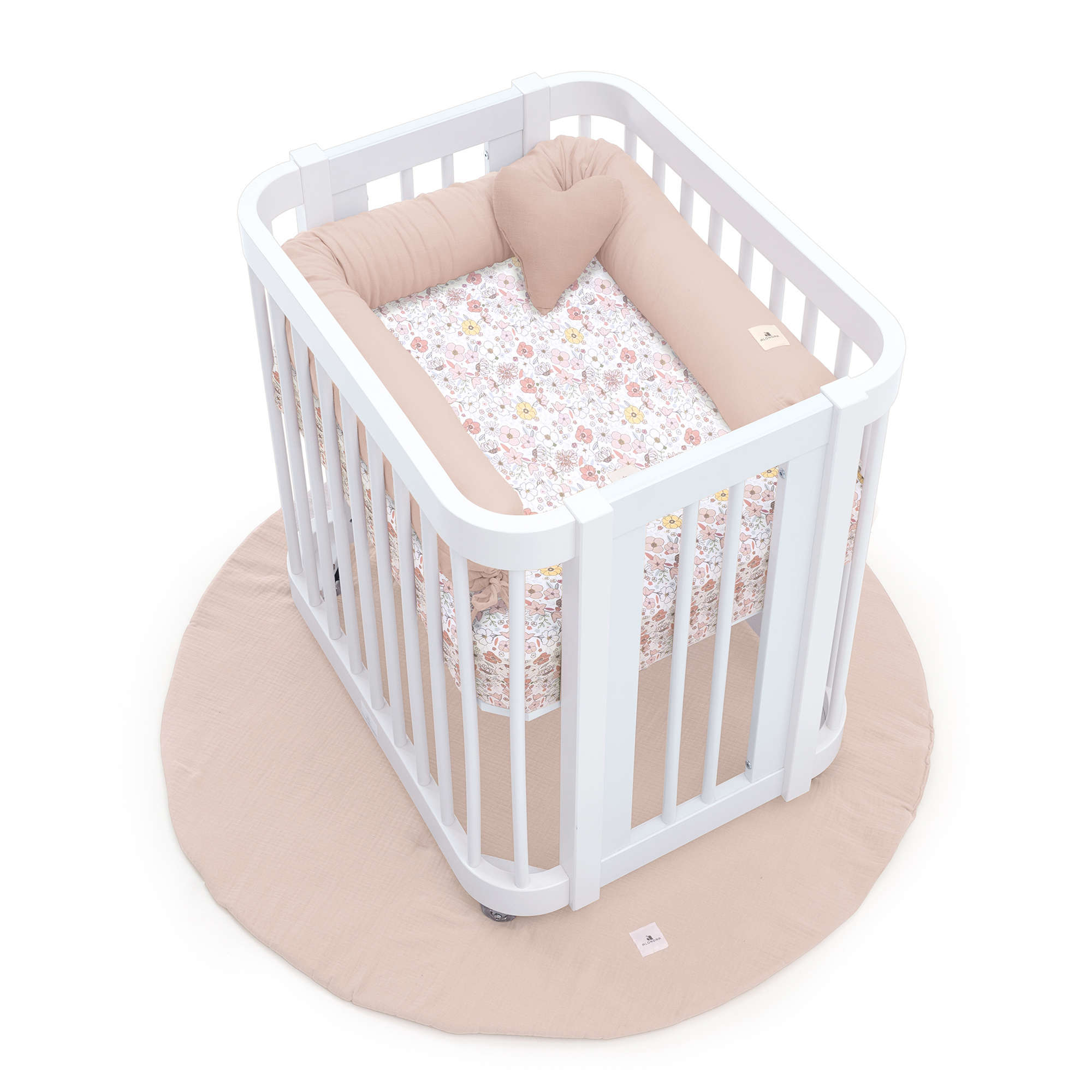 Minicuna colecho ovalada 55x70 cm blanca · Crea Uno Bianco C304-M1100