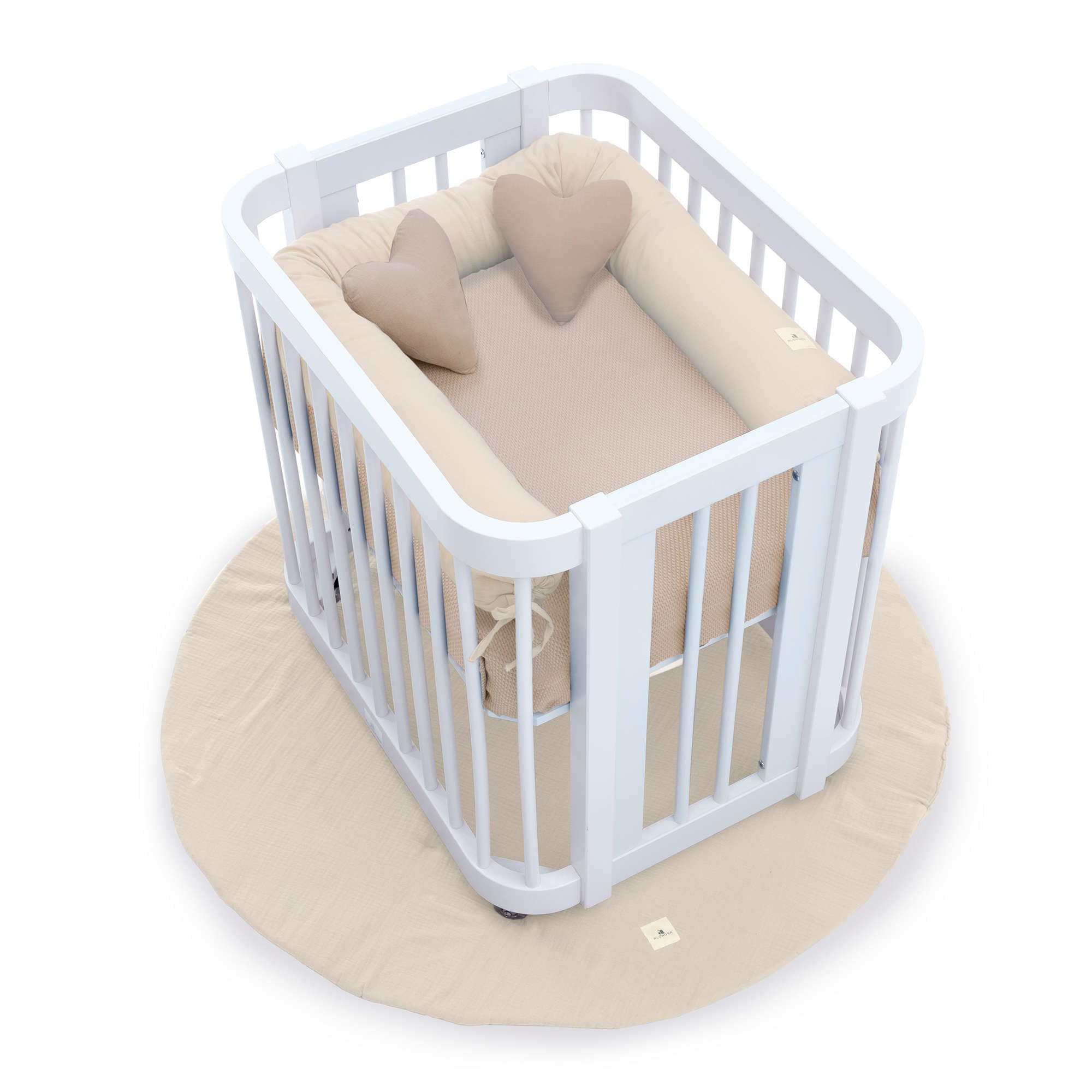 Minicuna colecho ovalada 55x70 cm blanca · Crea Uno Bianco C304-M1100