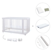Cuna-Cama para bebé 70x140 cm (3en1) blanca · Crea Due Bianco C300-M1100