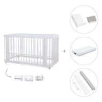 Cuna-Cama para bebé 70x140 cm (3en1) blanca · Crea Due Bianco C300-M1100