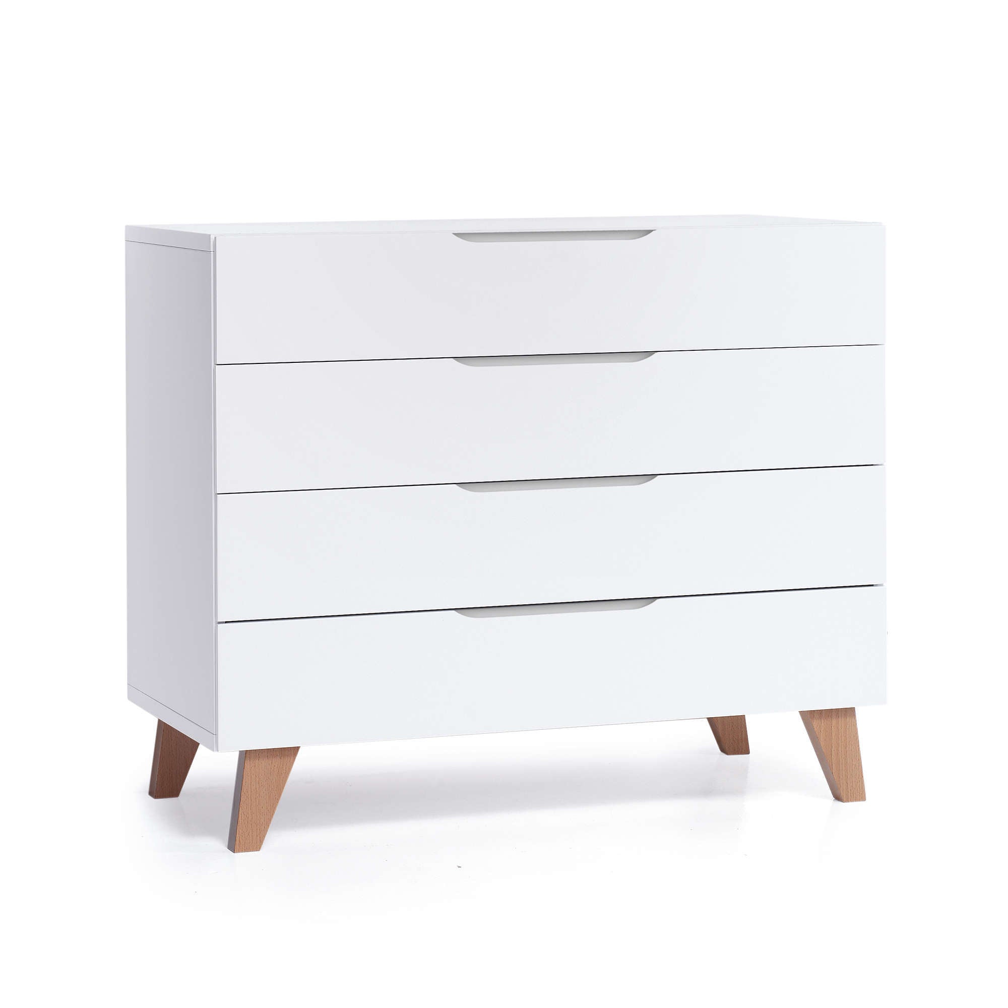 Habitación infantil bebés en blanco y madera · Lifestyle Origin