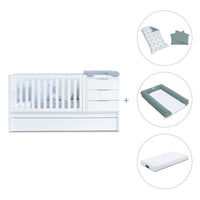 Cuna convertible 70x140 cm blanca · Sero More K546-M7700