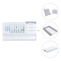 Cuna convertible 70x140 cm blanca · Sero More K546-M7700